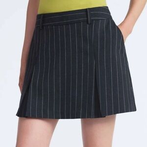 Scoop Black casual office Pinstripe Women's mini Skirt Size 0